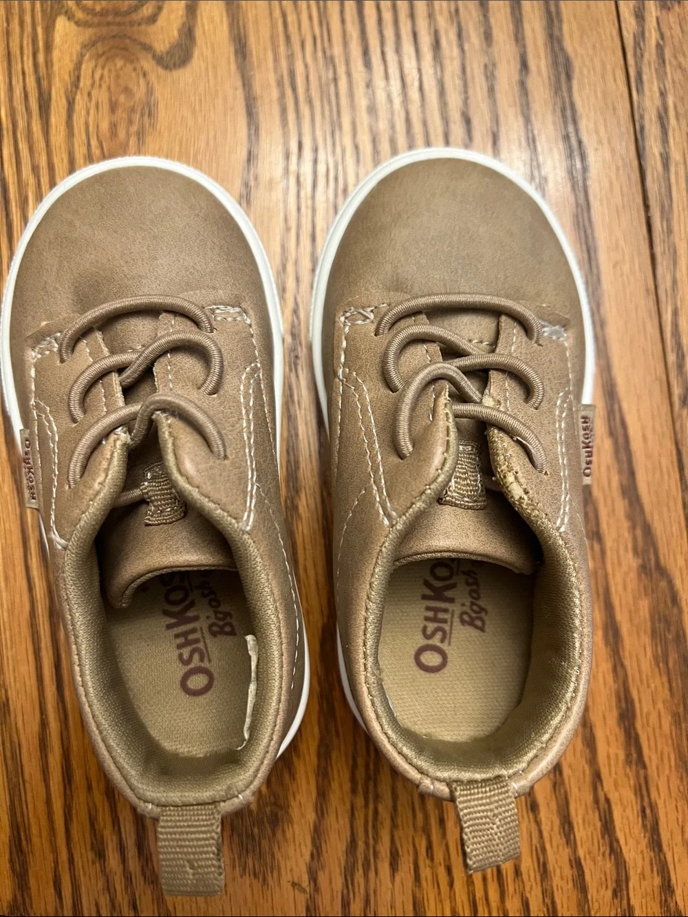 OshKosh B'gosh Toddler Tan Slip On Sneakers